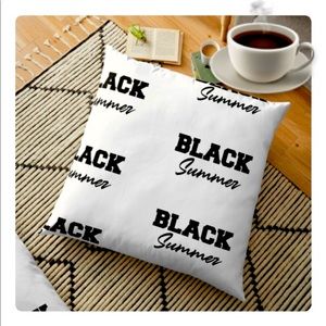 Black Summer floor pillow